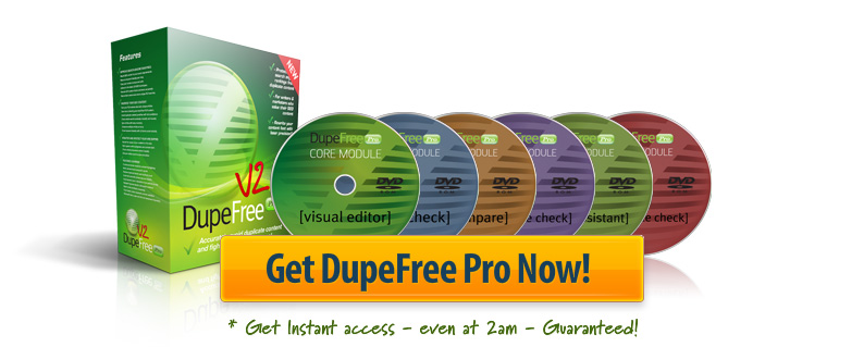 Get DupeFree Pro Now!