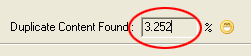 Rewrite Similarity Percenatage