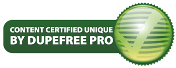 Content Certified Unique by DupeFree Pro!