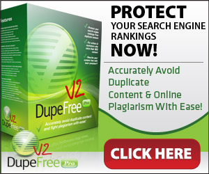 DupeFree Pro: Avoid Duplicate Content & Online Plagiarism!